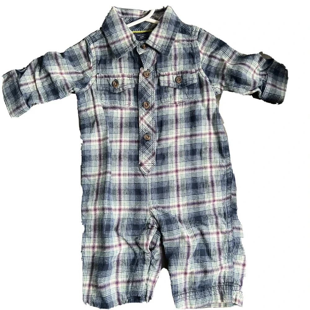 Baby Gap 3-6 month‎ flannel jumpsuit